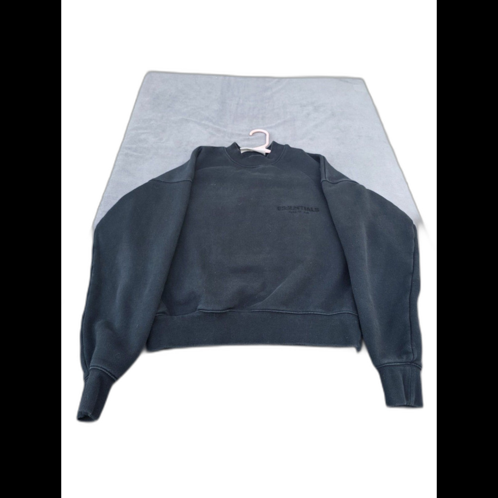 Fear Of God Essentials Crewneck Sweatshirt Stretch Limo Size XX-Small (2XS) SS22